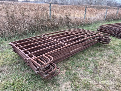 Quantity of (12) Steel 10 Ft Vee Poort