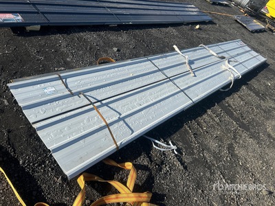 Quantity of (20) Grey White Roof Panels (Unused)