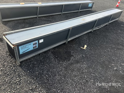 Quantity of (30) Grey Metal Roof Panels (Unused)