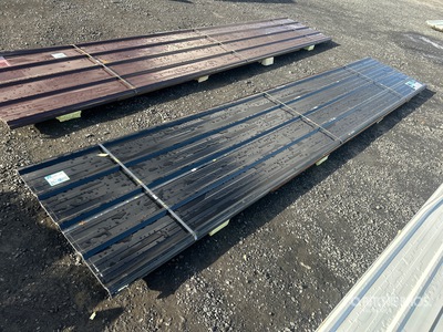 Quantity of (30) Black Metal Roof Panels (Unused)