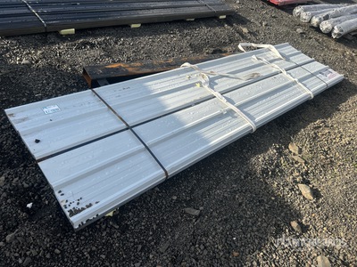 Quantity of (70) White Metal Roof Panels (Unused)
