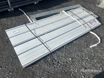 Quantity of (70) White Metal Roof Panels (Unused)