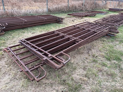 Quantity of (10) Steel 12 Ft Vee Poort
