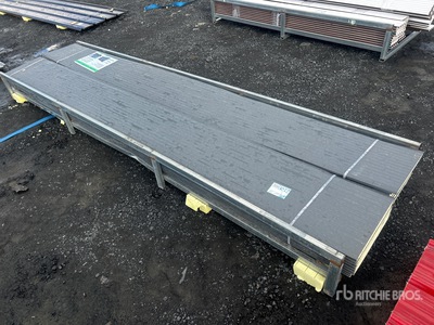 Quantity of (20) Grey Polyurethane Insulated Metal Wall Panels (Unused)