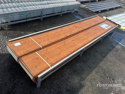 Quantity of (20) Wood Grain Polyurethane Insulated Metal Wall Panels (Unused)