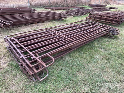 Quantity of (10) Steel 12 Ft Vee Poort