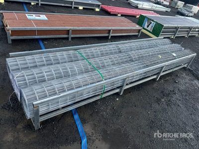 Quantity of (6) Galvanized Welded Wire Mesh (Unused)