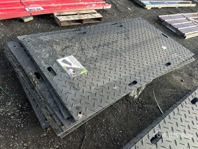 Quantity of (12) Ground Protection Road Mats (Unused)