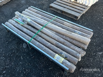 Quantity of (9) 100 ft x 6 ft Galvanized Fencing (Unused)