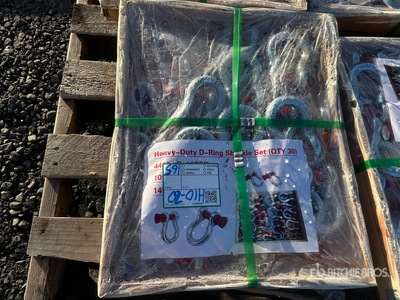 Quantity of (30) Heavy Duty D-Ring Shackle (Unused)