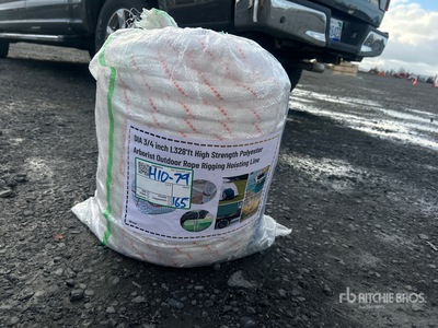 3/4 in x 328 ft High Strength Polyester Rope Articoli da ferramenta e di consumo (Unused)