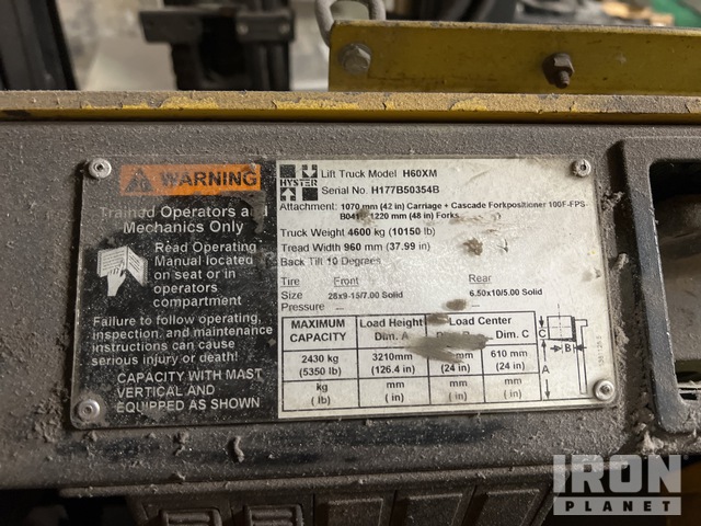 MONTACARGAS HYSTER H60XM