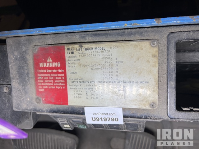 MONTACARGAS 2017 HYSTER H50XM