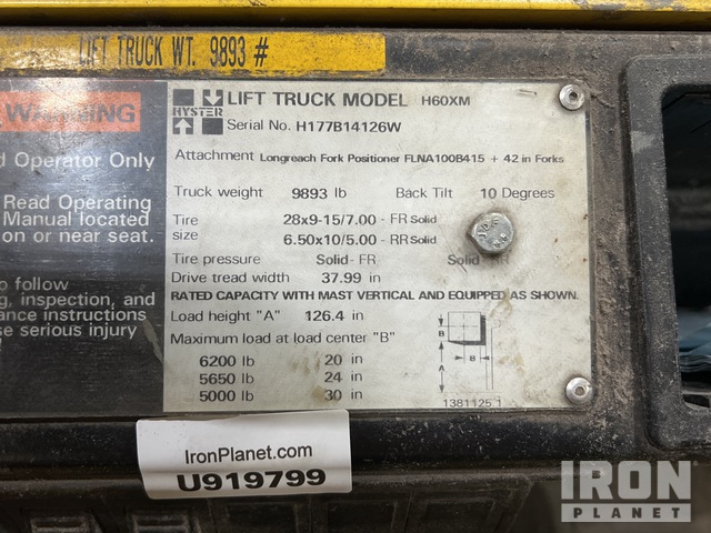 MONTACARGAS HYSTER H60XM