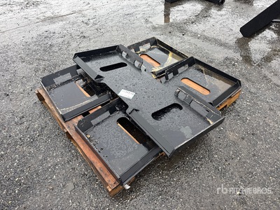 Quantity of (3) All-Star 45 in Skid Steer Attachment Mounting Plate