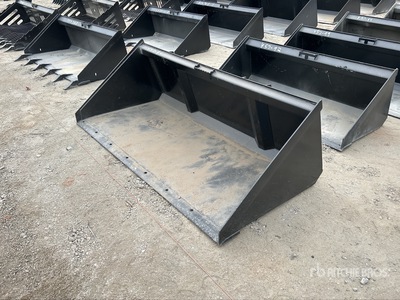Mid-State 80 in General Purpose Snow Skid Steer Bucket