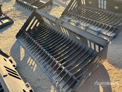 Mid-State 80 In Low Profile Skid Steer Bucket