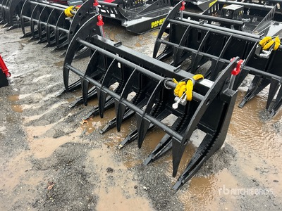 All-Star E-Series 72 in スキッドステア用ルートレーキ