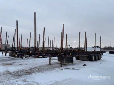 2020 BWS 50 ft Tri/A Hayrack Log Trailer