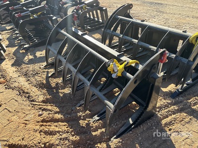 All-Star 72 In E-Series Skid Steer Root Rake