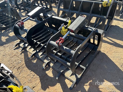 All-Star 68 in Q/C Skeleton E-Series Root Skid Steer Grapple - Fits Skid Steer (Unused)