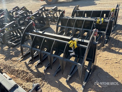 All-Star 72 in Q/C Grapple E-Series Root Skid Steer Grapple - Fits Skid Steer (Unused)