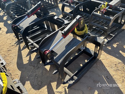 All-Star 72 in Q/C Skeleton E-Series Root Skid Steer Grapple - Fits Skid Steer (Unused)