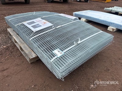 Quantity of (50) 36 in x 72 in Galvanized Steel Garden Mesh (Unused)