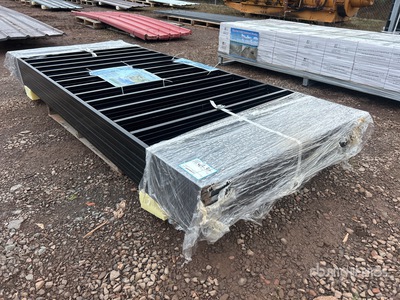 Quantity of (10) 7.9 ft x 3.3 ft Black Galvanized Steel Staccionata (Unused)