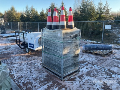 Quantity of (270) 15 in x 27 in Fluorescent Highway Cones (Unused)