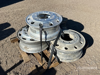 Quantity of (4) Aluminum Truck Rims