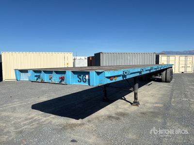 1982 Loadcraft 42 ft T/A Flatbed Trailer