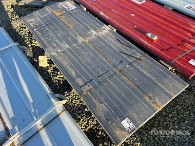 Quantity of (70) 7.87 ft x 3 ft Grey Metal Roof Panels その他 - 店舗 & 倉庫 (Unused)