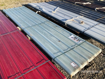 Quantity of (30) 8 ft x 3 ft Clear Corrugated Polycarbonate Roof Panel (Unused)