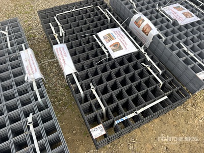 Quantity of (40) 6 Gauge 36 in x 72 in Black Metal Rail Panel