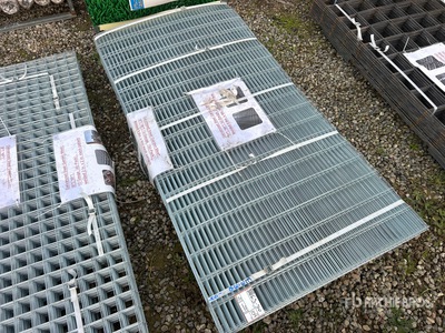 Quantity of (50) 36 in x 72 in Galvanized Steel Garden Mesh (Unused)
