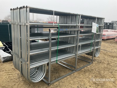 Quantity of (20) 10 ft x 5 ft Corral Vee Paneel (Unused)