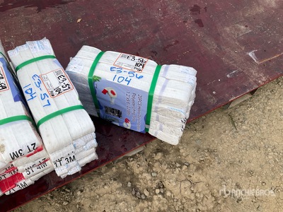 Quantity of (20) 9.8 ft x 1.2 in 2200 lbs Heavy Duty Industrial Polyester Lifting Strap Divers Autres