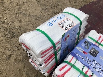 Quantity of (20) 9.8 ft x 2 in 4400 lbs Heavy Duty Industrial Polyester Lifting Strap Divers Autres