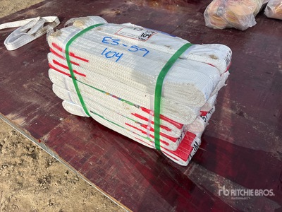 Quantity of (20) 9.8 ft x 2 in 4400 lbs Heavy Duty Industrial Polyester Lifting Strap Divers Autres