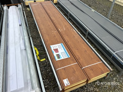 Quantity of (20) 15 in x 11.8 ft Wood Grain Polyurethane Insulated Metal Wall Panels