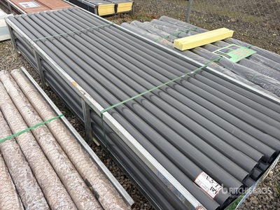 Quantity of (58) 20 ft x 3 in Grey UPVC Rigid Non-Metallic Conduit