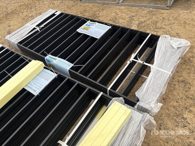 Quantity of (10) 7 ft 9 in x 3 ft 3 in Galvanized Fencing (Unused)