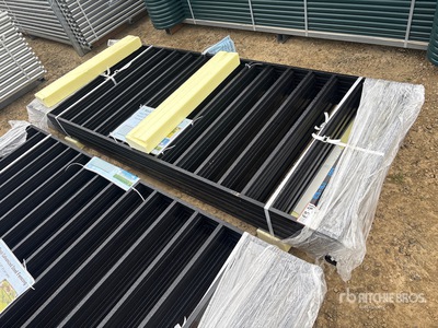 Quantity of (10) 7 ft 9 in x 3 ft 3 in Galvanized Fencing (Unused)