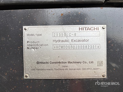 2022 Hitachi ZX350LC-6 Tracked Excavator
