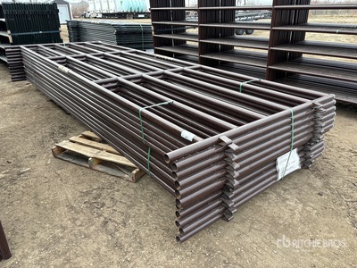 Quantity of (12) 2025 BYT HDALYPNL16 16 ft Alley Livestock Panel (Unused)