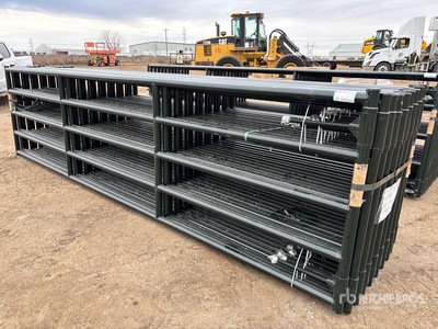 Quantity of (16) 2024 BYT MRG160 16 ft Steel Magnum Ranch Livestock Gate (Unused)