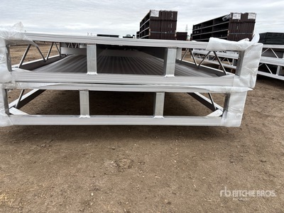 Quantity of (2) 2025 BYT BDF410 4 ft x 10 ft Aluminum Boat Dock Section Kit (Unused)