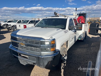 2016 Chevrolet Silverado 3500HD 4x4 Crew Cab Service Truck (Inoperable)