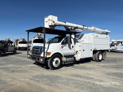 2016 Altec LR760-E70 70 ft on 2015 Ford F-750 XL 4x2 Forestry Camion nacelle
